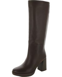 Naturalizer - Genn-align Leather Round Toe Knee-high Boots - Lyst