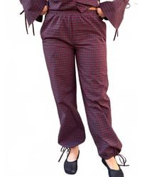 Things Between - Sylvette Checkered Pants - Lyst