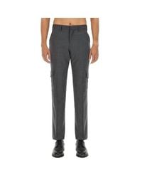 Lardini - Tailored Wool Trousers Cargo Pants - Lyst