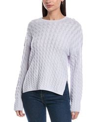 Theory - Karina Cable Wool & Cashmere-Blend Sweater - Lyst