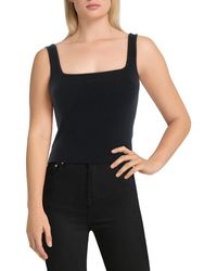 Vince - Ribbed Square Neck Tank Top - Lyst