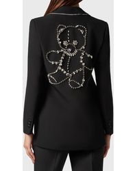 Philipp Plein - Cady/Satin Boxy Blazer Teddy Bear - Lyst