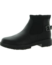 Dr. Scholls - Hitch Faux Leather Block Heel Chelsea Boots - Lyst