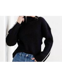 Elan - Stitch Mock Neck Sweater - Lyst
