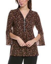 Joseph Ribkoff - Crystal Zip Blouse - Lyst
