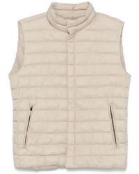 Herno - Quilted Sleeveless Vest With High Collar - Lyst