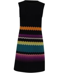 Missoni - Zig-Zag Patterned Mini Dress - Lyst