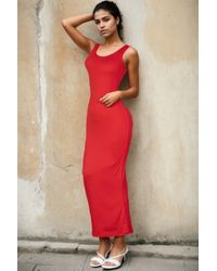 TRUEDAMES - Solid Basic Maxi Dress - Lyst