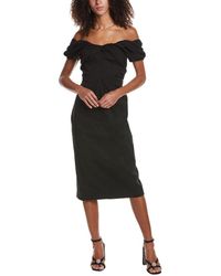 A.L.C. - Nora Linen-blend Midi Dress - Lyst