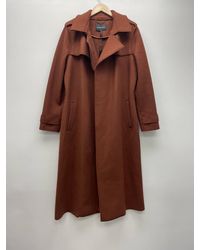 BCBGMAXAZRIA - Raw Edged Wool Belted Long Trench Coat - Lyst