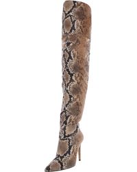 Jessica Simpson - Lyrelle Snake Print Pointed Toe Knee-high Boots - Lyst