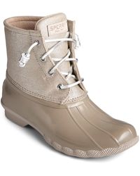 Sperry Top-Sider - Salt Water Ankle Lace Up Rain Boots - Lyst