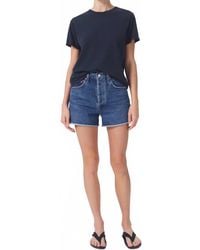 Agolde - Dee High Rise Rolled Hem Short - Lyst