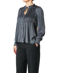 Dex - Pintuck Blouse - Lyst