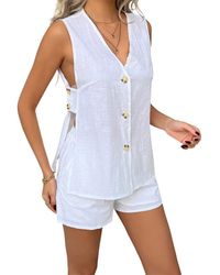Luna Tuccini - 2Pc Vest & Short Set - Lyst