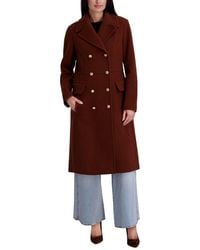 Kenneth Cole - Wool-Blend Long Jacket - Lyst