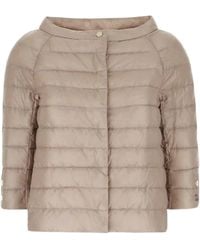 Herno - Neutral Piumino Quilted Boxy Polyamide Jacket - Lyst