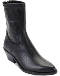 DKNY - Raelani Faux Leather Pointed Toe Ankle Boots - Lyst
