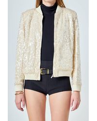 Endless Rose - Sequins Bomber Jacket - Lyst