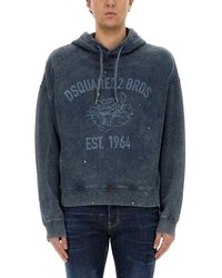 DSquared² - Logo Print Sweatshirt - Lyst
