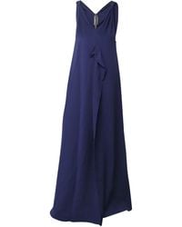 Roland Mouret - Roland Mouret Sleeveless V-Neck Long Dress - Lyst
