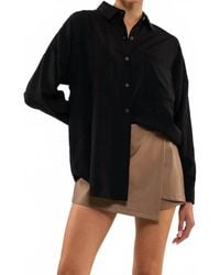 Blu Pepper - Oversized Button-Down Shirt - Lyst
