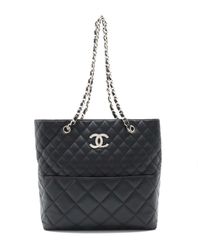Chanel - Matelassé Leather Tote Bag (pre-owned) - Lyst