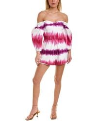 AMUR - Ariadne Off-Shoulder Romper - Lyst