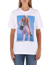 Wolford - Ladies Short-Sleeve Newton Cotton T-Shirt - Lyst