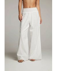 Chaser Brand - Linen Ruched Top Flared Pant - Lyst