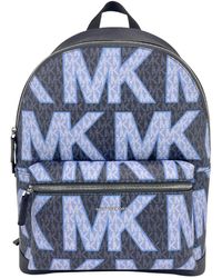 Michael Kors Cooper Black Signature Pvc Graphic Logo Backpack Bookbag ...