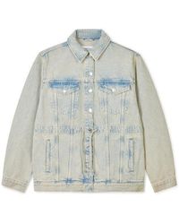 Samsøe & Samsøe - Loose-Fit Denim Jacket With Waist Drawstring - Lyst
