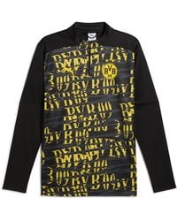 PUMA - Borussia Dortmund Pre-Match Quarter-Zip Top - Lyst