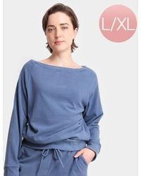TRUEDAMES - Solid Boat Neck Loungewear Sweatshirts Top - Lyst
