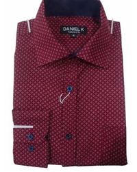 Daniel - Long Sleeve Printed Dress Shirt - Lyst