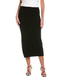 Brodie Cashmere - Luxe Cashmere Midi Skirt - Lyst