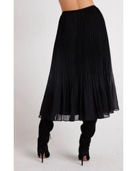 Bella Dahl - Sunburst Pleat Chiffon Midi Skirt - Lyst