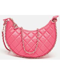 Chanel - Quilted Leather Cc Moon Bag - Lyst
