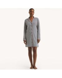 Nautica - Sleep Shirt Dress - Lyst
