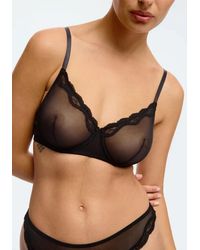 TRUEDAMES - Lightweight Sheer Mesh Bra With Underwire Support And Smooth Fit - Lyst