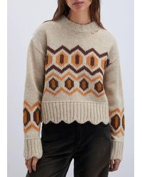 Roy Rogers - Argyle Wool Sweater - Lyst