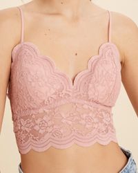 Wishlist - Lovely Scalloped Lace Bralette - Lyst