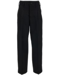 Ami Paris - High Waist Wide Trousers - Lyst
