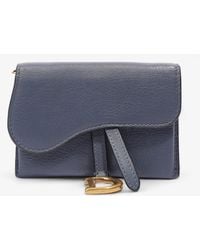 Dior - Saddle Micro With Chain Leather Shoulder Bag - Lyst