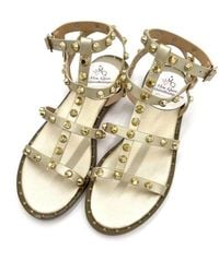 Exe' - Studded Flat Sandals - Lyst