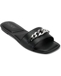 DKNY - Dania Flat Slide - Lyst