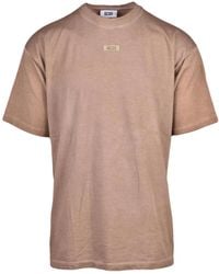 Gcds - Regular Fit Cotton T-Shirt With Distinctive Logo Patch - Lyst