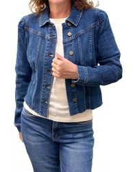 Kut From The Kloth - Shaya Crop Denim Jacket - Lyst