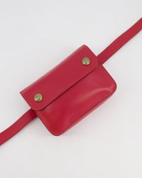 Hermès - Hermès Vintage Leather Small Belt Bag With Gold Hardware - Lyst