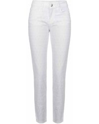Dolcezza - Rhinestone Front Jeans - Lyst